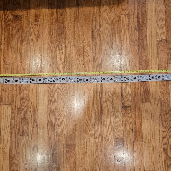 Multi Color Rhinestone Leather Strap - Picture 7 of 15